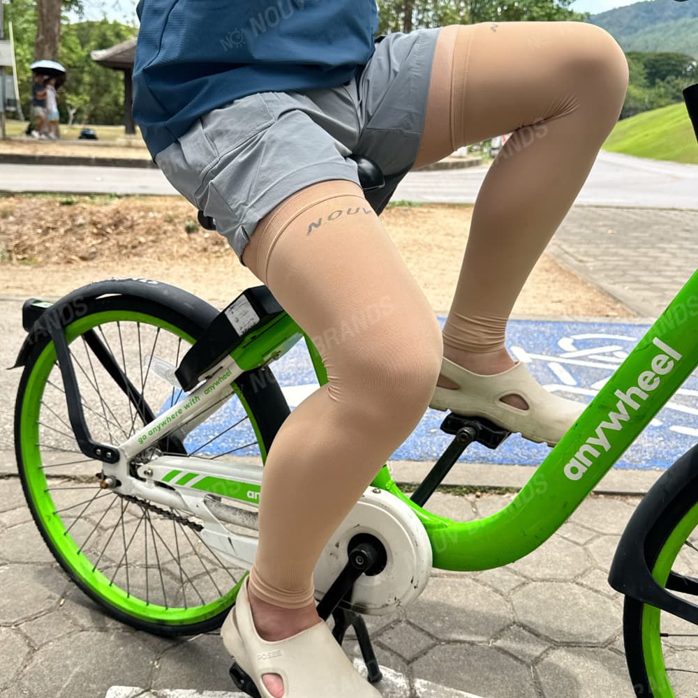 ปลอกขากันแดด ปลอกขากีฬา ใส่ตกปลา ใส่ไปทะเล ใช้ได้ทั้งผู้หญิงและผู้ชาย NOUV BRANDS Leg Cover UPF50 ปลอกขามีส้น รูปที่ 6