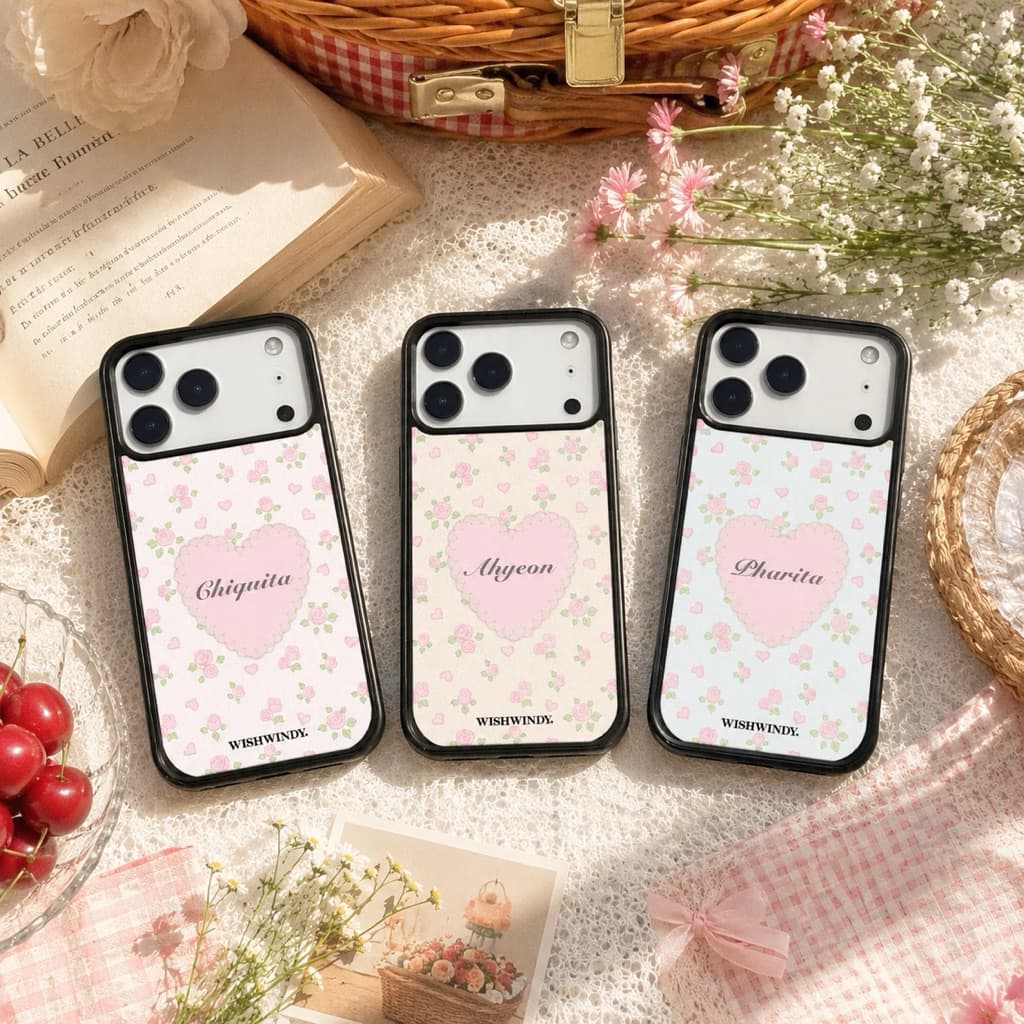 เคสใส่ชื่อ Blooming Name Collection For iPhone case เคสไอโฟน | Wishwindy รูปที่ 5