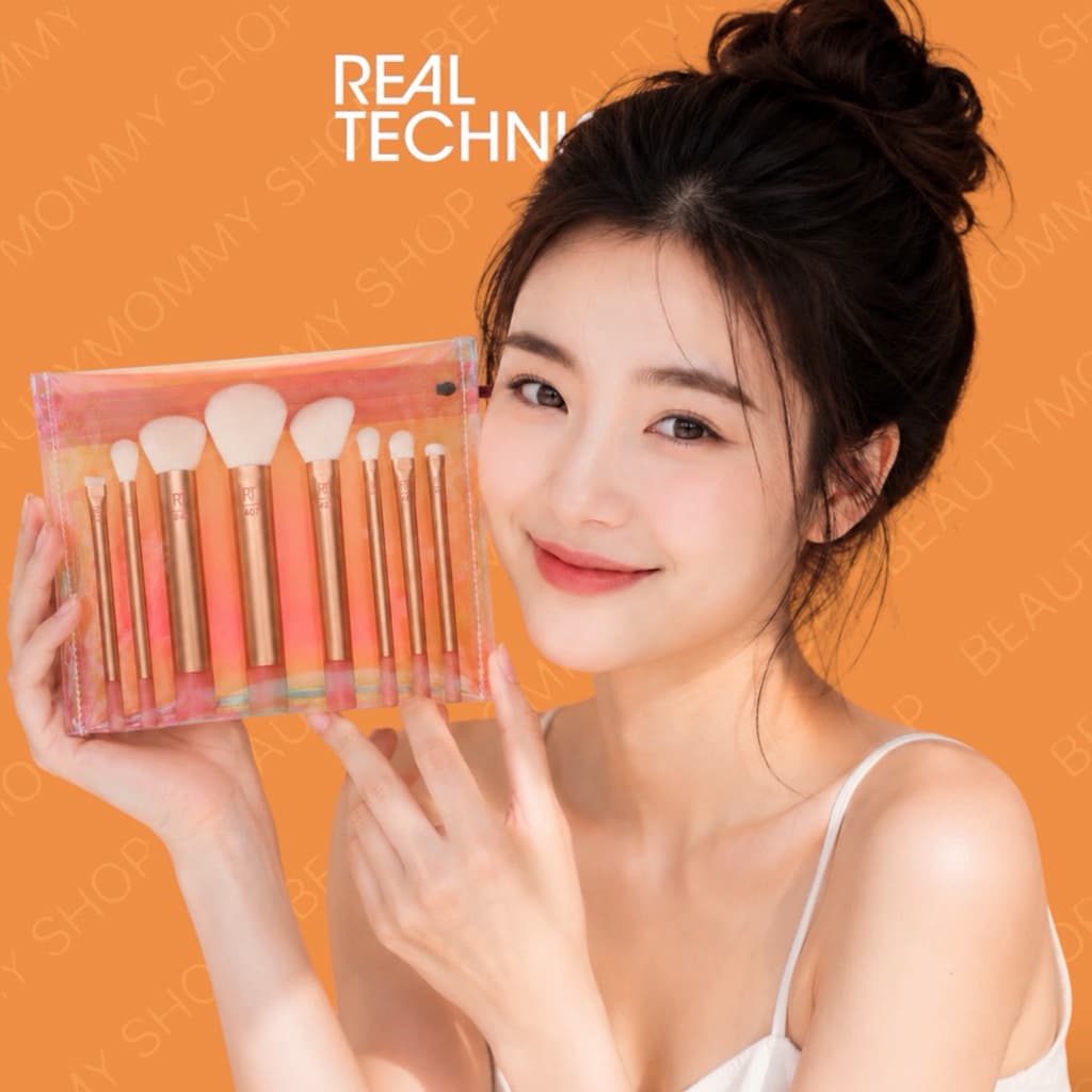 แท้ชัวร์!REAL TECHNIQUES Travel Fantasy Mini/ The Wanderer Makeup Brush Kit Set Limited Edition! พร้อมกระเป๋าใส่แปรง รูปที่ 8