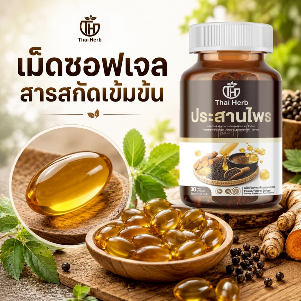 Thaiherb ประสานไพร ผลิตภัณฑ์เสริมอาหาร ปรับสมดุลระบบขับย่อยอาหาร กรดไหลย้อน รูปที่ 2