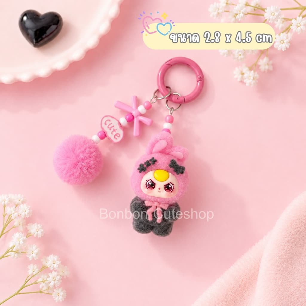 ตุ๊กตากระต่ายสีทูโทนห้อยมือถือ ที่ห้อยมือถือ สายคล้องโทรศัพท์ by bonbon cuteshop รูปที่ 6