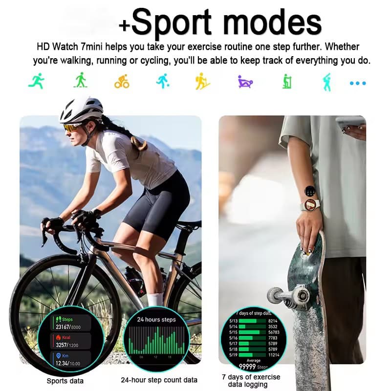 For Galaxy Watch 7 Ultra Smart Watch Men women Custom Dial HD AMOLED Voice Call GPS Sport Fitness Watches New Smartwatch รูปที่ 4