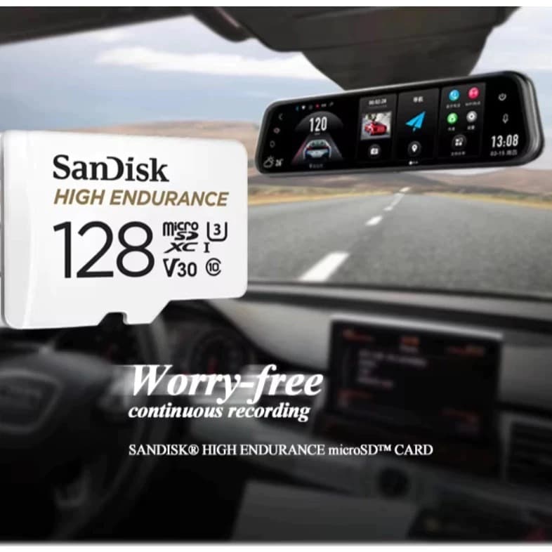 SanDisk High Endurance microSD 64GB สำหรับกล้องวงจรปิด ความเร็วสูงสุดอ่าน 100 MB/s เขียน 40 MB/s รูปที่ 3