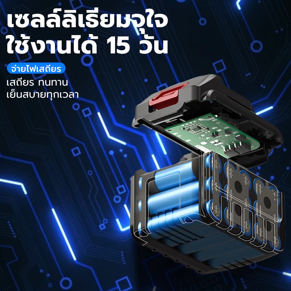 รับประกัน 30 ปีพัดลมลิเทียม พัดลมพกพา พัดลมตั้งโต๊ะ ลิเธียม 8นิ้ว Portable lithium-ion fan พัดลมแบตเตอรี่ไร้สาย รูปที่ 7