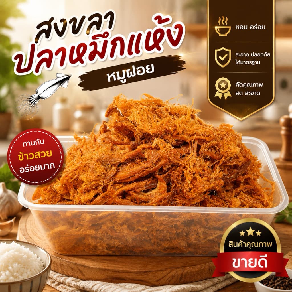 หมูฝอย หมูเส้นพร้อมทาน รูปที่ 1