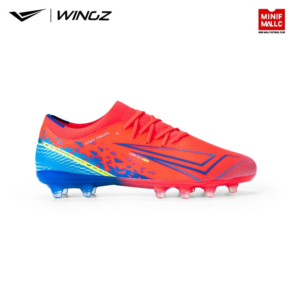 รองเท้าสตั๊ด Wingz รุ่น Vortex Neon Pink 2026 รองเท้าฟุตบอล ผ้า Knit Touch กระชับเท้า น้ำหนักเบา สวมใส่สบาย รูปที่ 2
