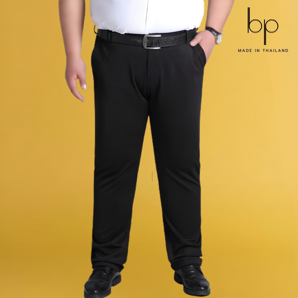 bp สแล็คนักศึกษา สแล็คผ้ายืด ทรงกระบอกเล็ก ขายาว เข้ารูปสวย เอว28-52" MADE IN THAILAND รูปที่ 3