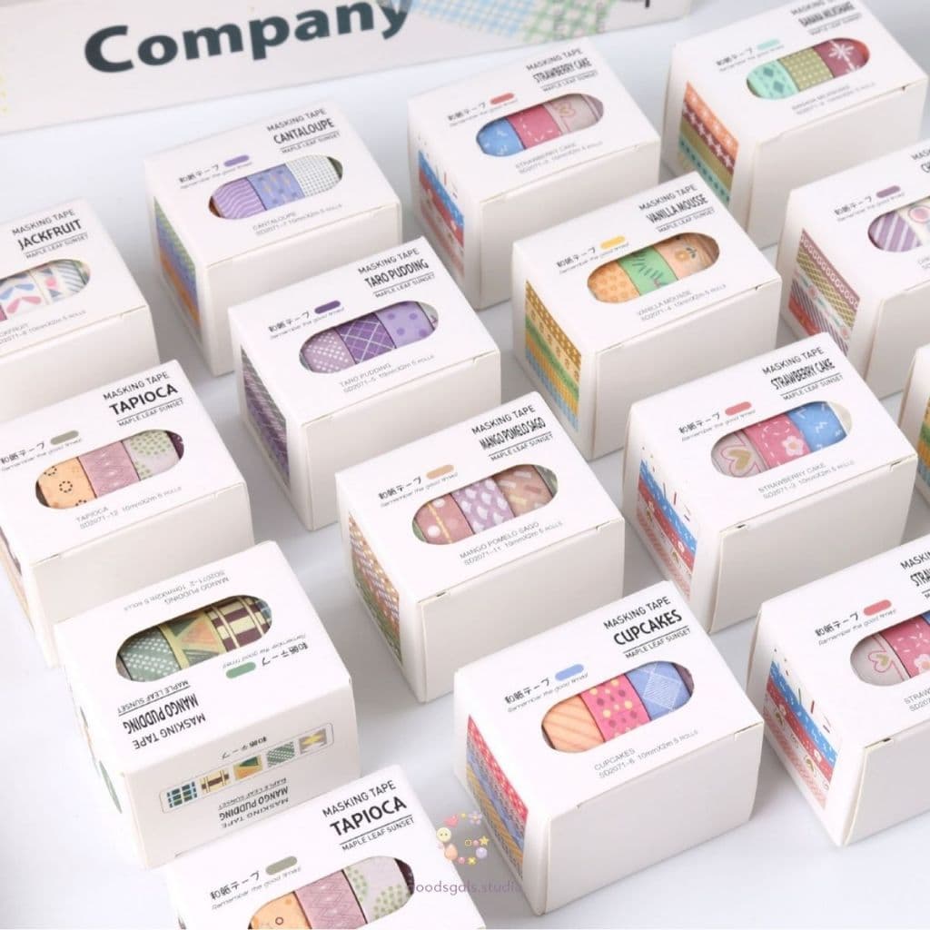 ชุดเทปวาชิพาสเทลมินิมอล | Pastel Masking Tape Collection เทปตกแต่งสมุด Journal งานคราฟต์ By GoodsGals.Studio รูปที่ 3