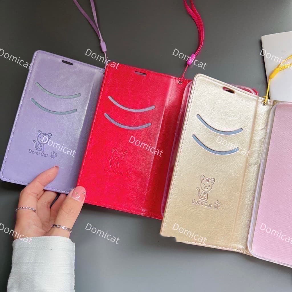 เคสฝาพับ ล็อค ตั้งได้ สำหรับ VIVO Y02 Y02A Y02T Y02S Y16 Y22 Y35 Y21 Y33S Y33T T1X Y15S Y01 ช่องใส่บัตร แถมสาย Domicat รูปที่ 8