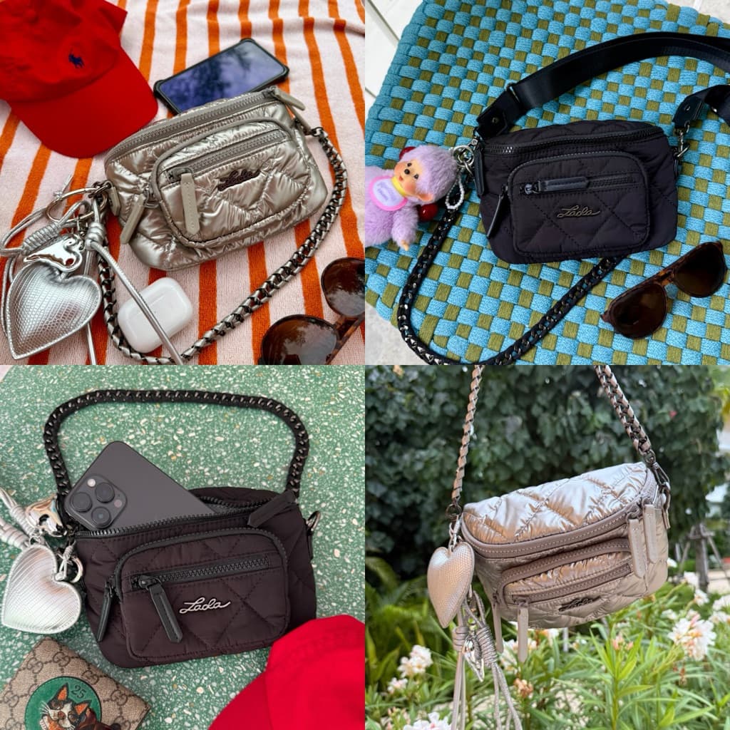 NEW Lada กระเป๋าสะพายข้าง รุ่น Aria Crossbody Cycle Series สะพายได้หลายแบบ ถอดสายได้ เบานุ่มมือ ใส่โทรศัพท์ ผ้า Recycle รูปที่ 9