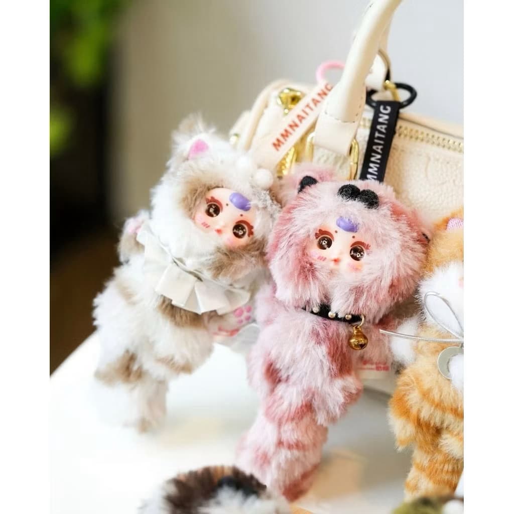 MM Cat plush ใช้โค๊ดแฟชั่นลด20-30%กล่องสุ่มพวงกุญแจแฟชั่น รูปที่ 3