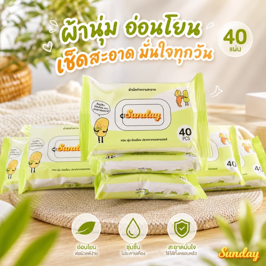 Ecoco ผ้าเช็ดทำความสะอาดออร์แกนิค ห่อใหญ่ ทิชชู่ปียก เช็ดสะอาด มั่นใจทุกวัน ดึงใช้งานง่าย พกพาสะดวก รูปที่ 1