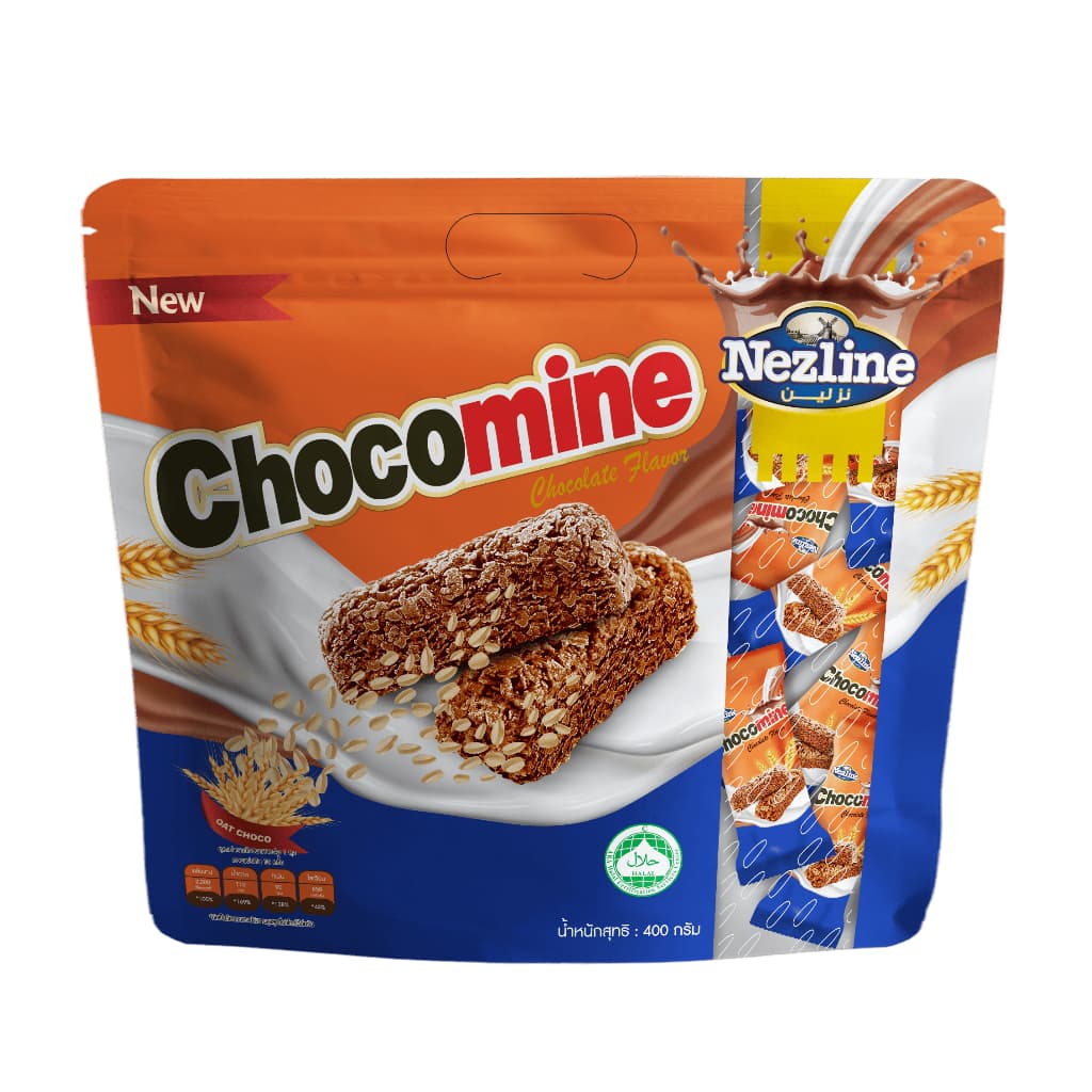 Nezline Oat Choco ข้าวโอ๊ตอัดแท่ง 7 รสชาติ ธัญพืชอัดแท่ง ยี่ห้อ Nezline รูปที่ 4