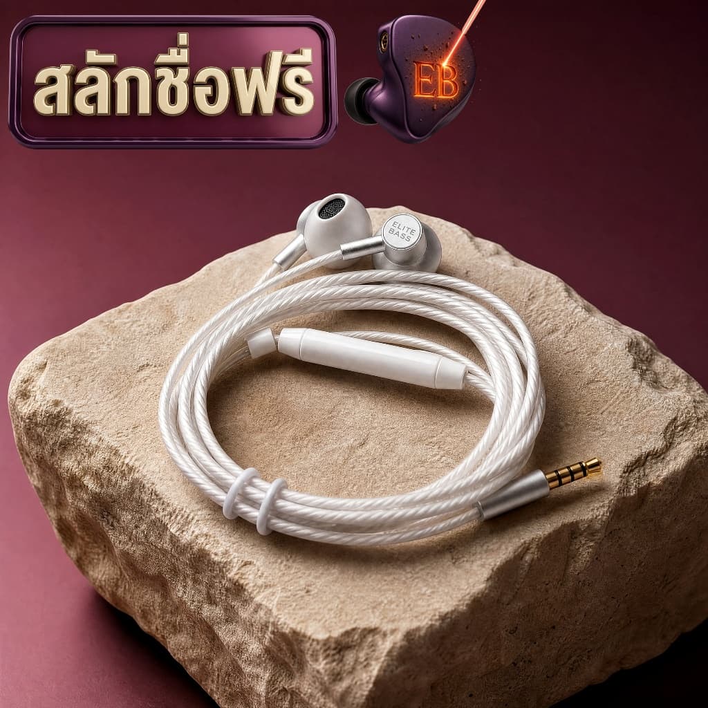 หูฟัง Earbud มะยม Extreme เบสทรงพลัง เสียงใส - Elite BASS 3.5 MM รูปที่ 5