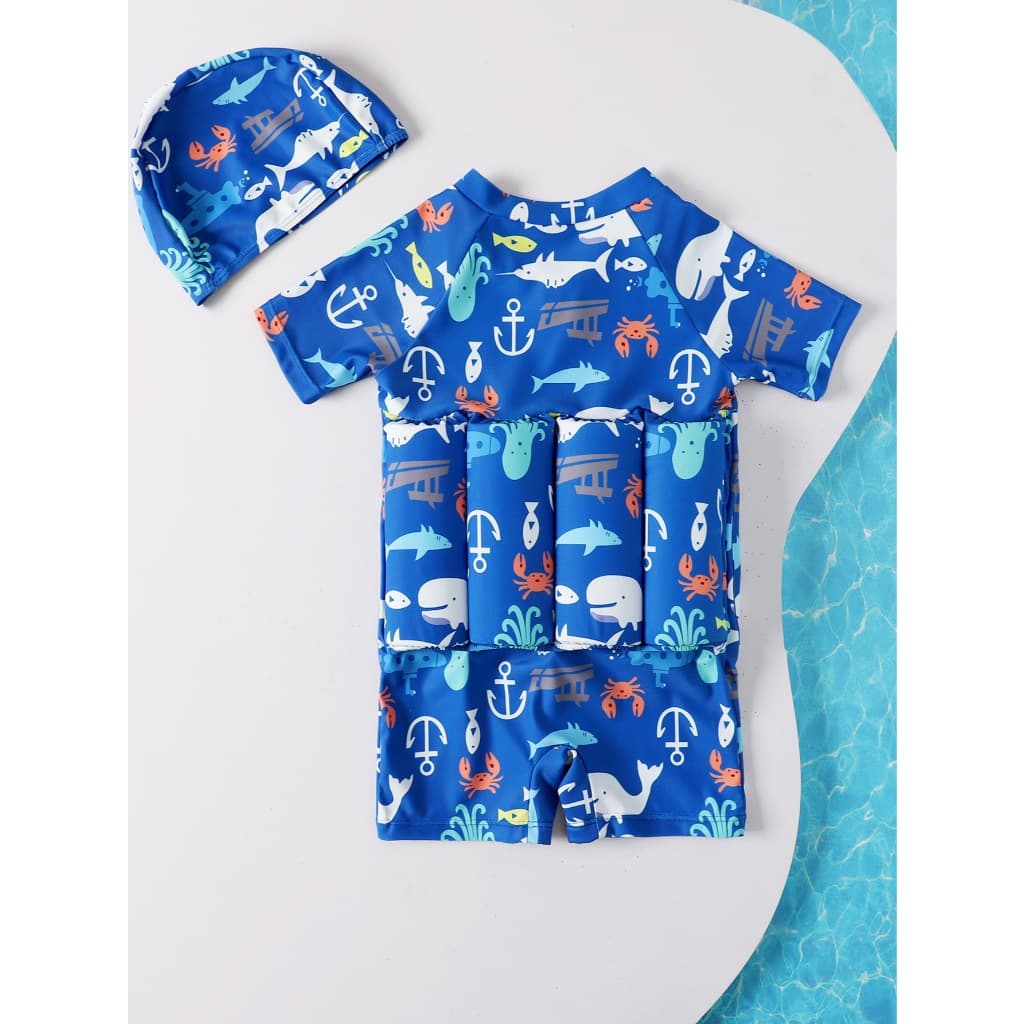 NT Baby - 053 ชุดว่ายน้ำเด็ก ชุดว่ายน้ำเด็กมีชูชีพในตัว ชุดว่ายน้ำลอยน้ำ เด็กผู้ชายเด็กผู้หญิง รูปที่ 8
