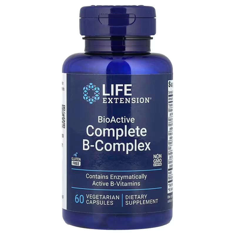 ! Life Extension, BioActive Complete B-Complex, 60 Vegetarian Capsules บีคอมเพล็กซ์ รูปที่ 2