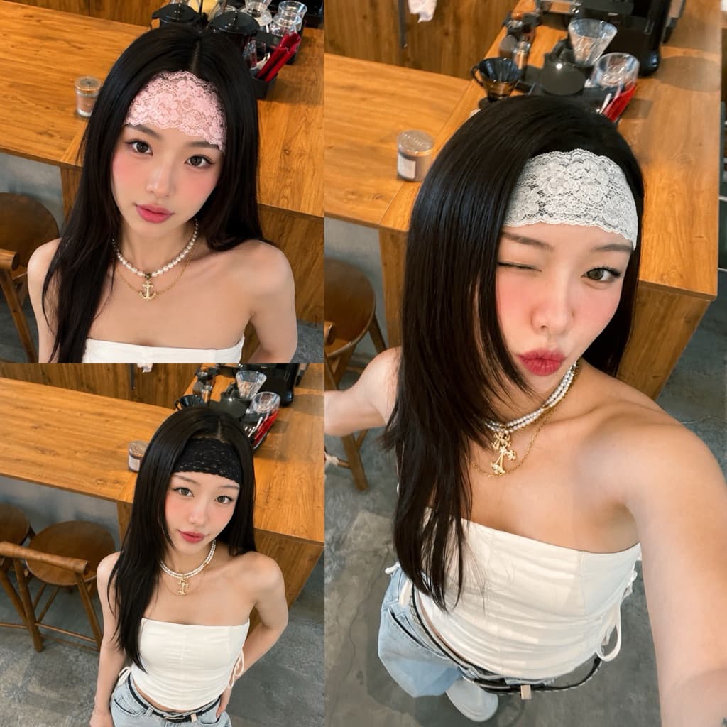 Headband ที่คาดผมลูกไม้ ใส่สบาย รูปที่ 1