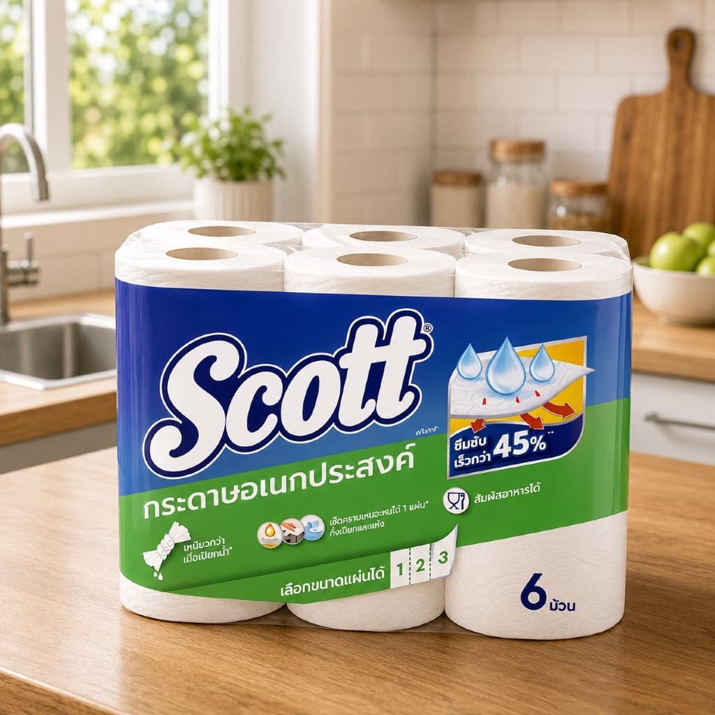 Scott กระดาษอเนกประสงค์ Big 6 | Pick A Size 6 | Compact 6 รูปที่ 3