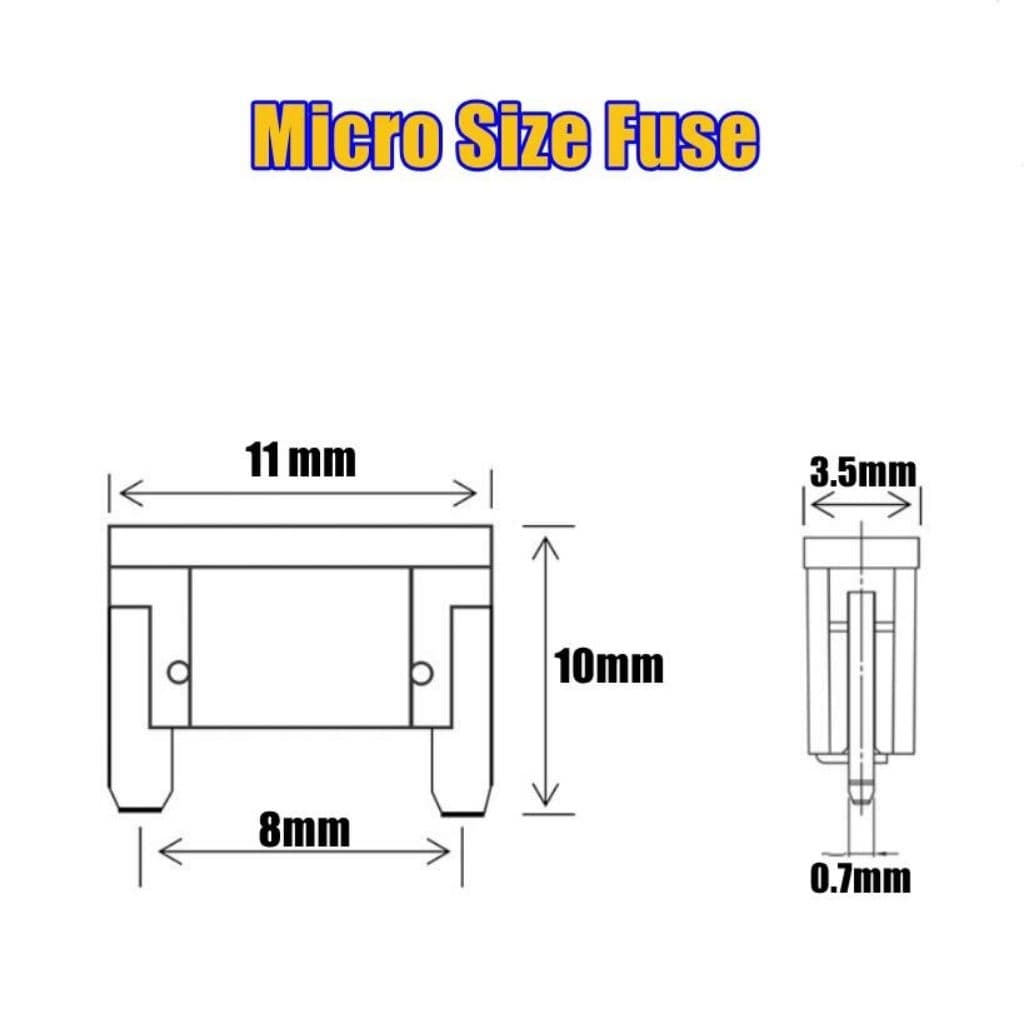Micro fuse ไมโครฟิวส์ ฟิวส์สำรองสำหรับรุ่นที่รองรับ รูปที่ 7