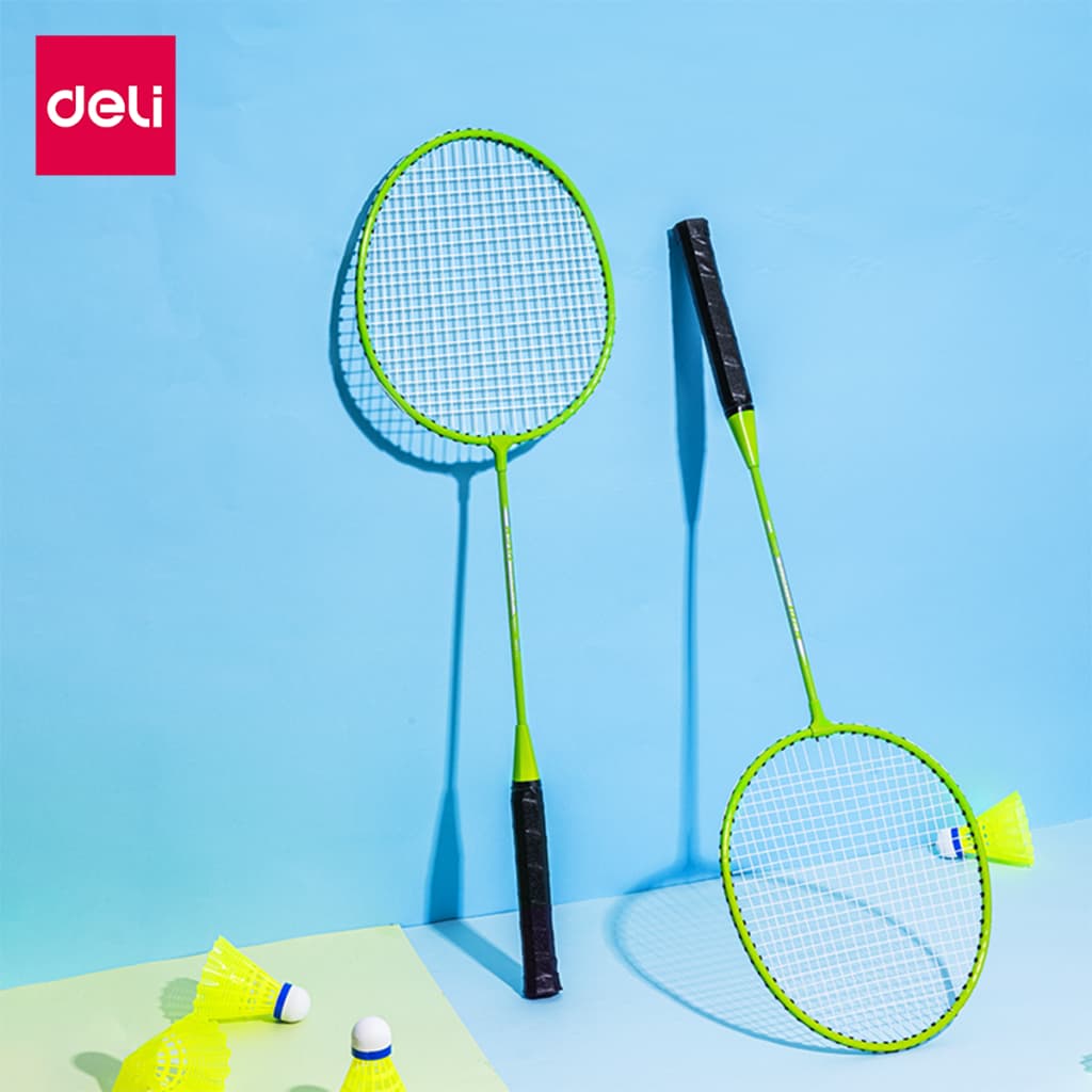 Deli ไม้แบดมินตัน ไม้แบต ด้ามจับกันลื่น น้ำหนักเบา อุปกรณ์กีฬา Badminton racket รูปที่ 7