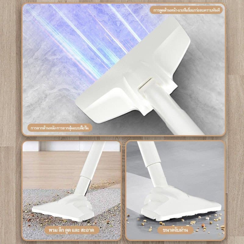 DECKER เครื่องดูดฝุ่นไร้สาย 16000pa เครื่องดูดฝุ่นในรถ แรงดูดสูง 2IN1เครื่องดูดฝุ่น Dry & Wet เหมาะสำหรับสัตว์เลี้ยง รูปที่ 7
