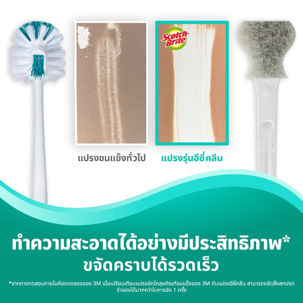 3M™ Scotch-Brite™ สก๊อตซ์-ไบรต์ แปรงขัดโถสุขภัณฑ์แบบเปลี่ยนหัวแปรงได้ รุ่นอีซี่คลีน พร้อมหัวแปรงรีฟิล รูปที่ 4