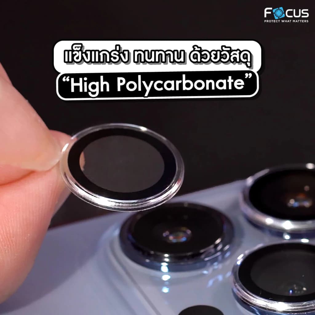 Focus ฟิล์มกระจกกันรอยเลนส์กล้อง แบบใสสมจริง วงแหวนแบบใส - Perfect Clear Ring รูปที่ 3