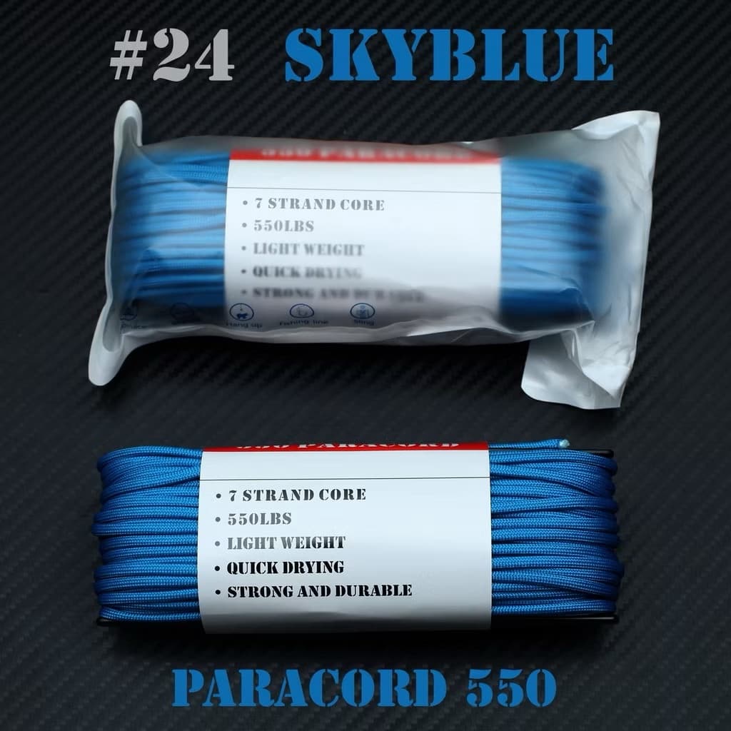 SOLID COLOR เชือกพาราคอร์ด PARACORD 550 สีล้วน ยาว 100 ฟุต รูปที่ 5