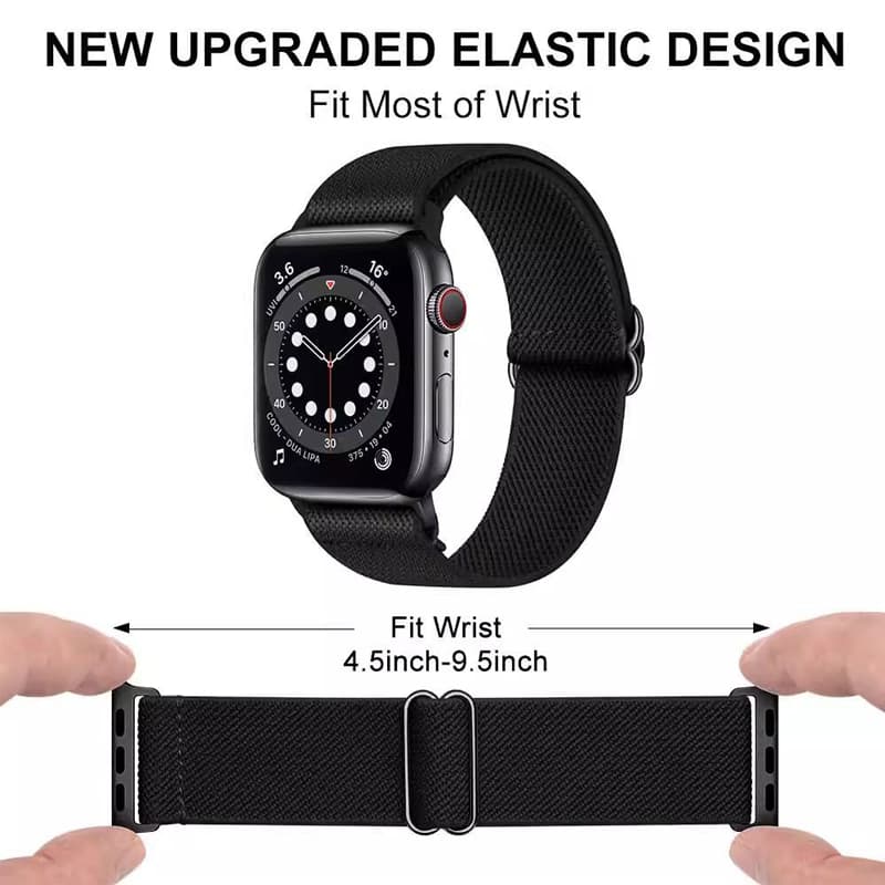 สายนาฬิกาถักสำหรับ iWatch ซีรีส์ 11/10/9/8/7/6/5/4/3/2/1/SE สายนาฬิการะบายอากาศขนาด 49mm/46/45/44/42/41/40/38mm รูปที่ 6