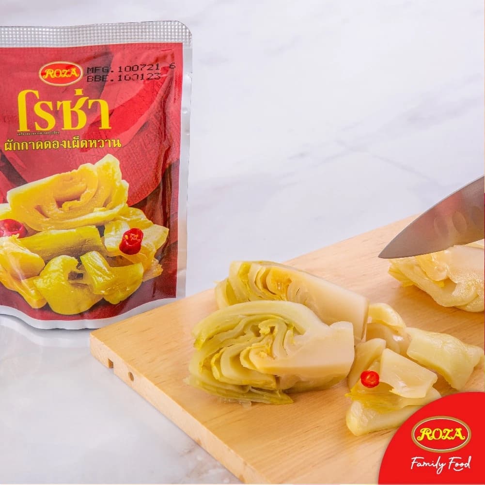 โรซ่า เจ ผักกาดดอง พร้อมทาน ขนาด 145 กรัม Roza Pickled Mustard 145 g. รูปที่ 7
