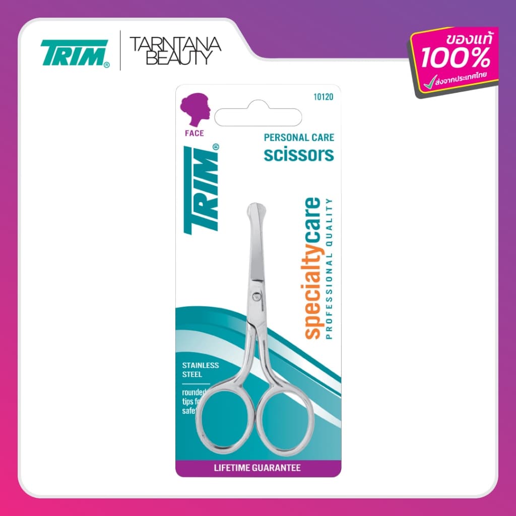 TRIM กรรไกรตัดขนจมูก USA ตัดแต่งคิ้ว ของแท้แบรนด์อเมอริกา รูปที่ 1