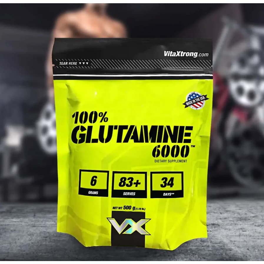 VX 100% GLUTAMINE 6000 ขนาด 300G เร่งการฟื้นตัวกล้ามเนื้อและซ่อมส่วนที่สึกหรอ รูปที่ 2