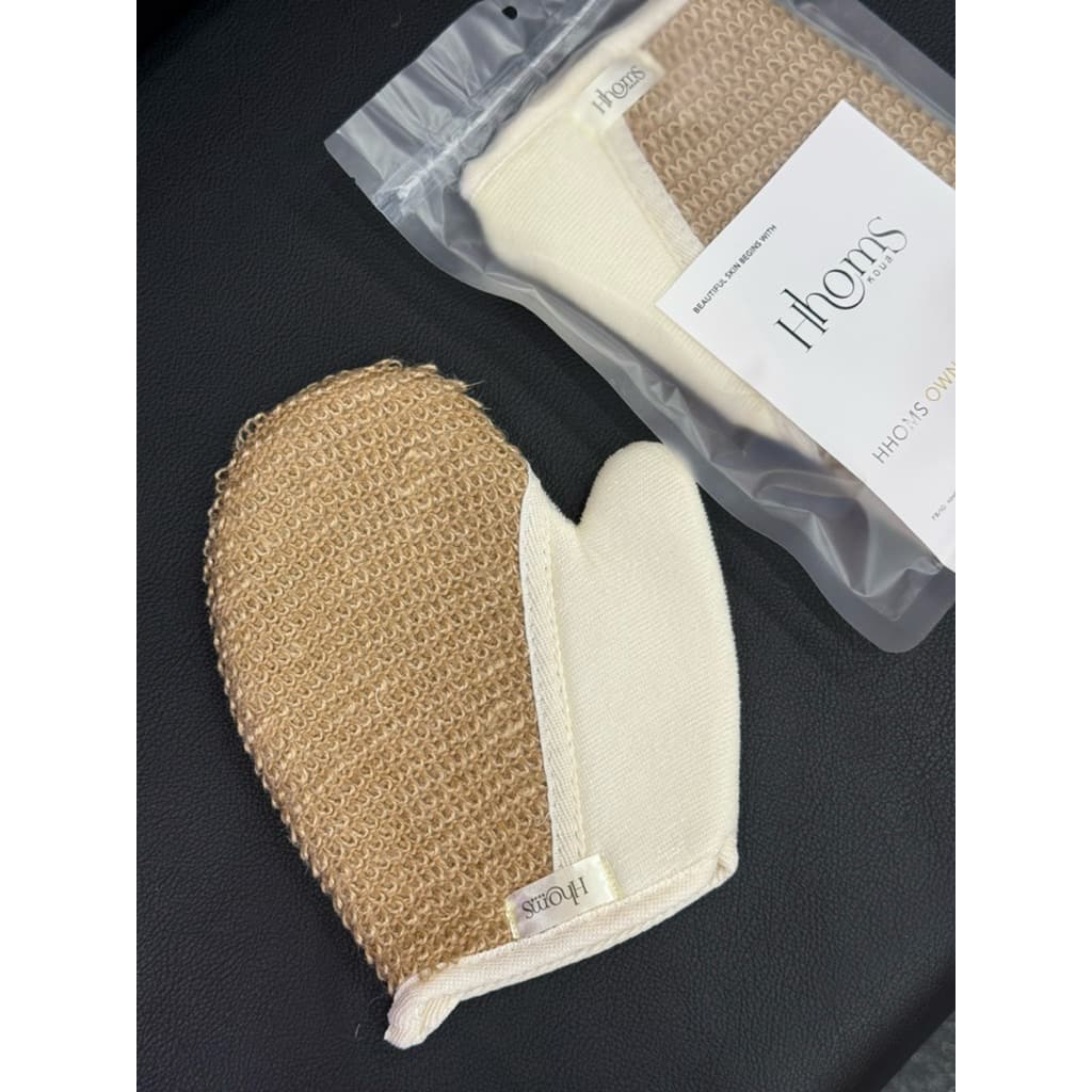 ถุงมือใยบวบธรรมชาติ HHOMS Natural Exfo Mitt รูปที่ 2