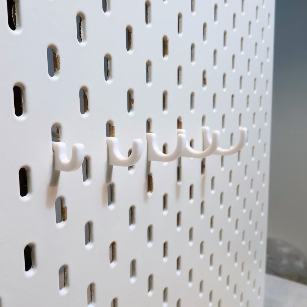 IKEA Skadis Minimal Hook เซ็ตขอแขวน ชุดตะขอแขวนสกัวดิสสไตล์มินิมอล Hooks for IKEA Skadis รูปที่ 4
