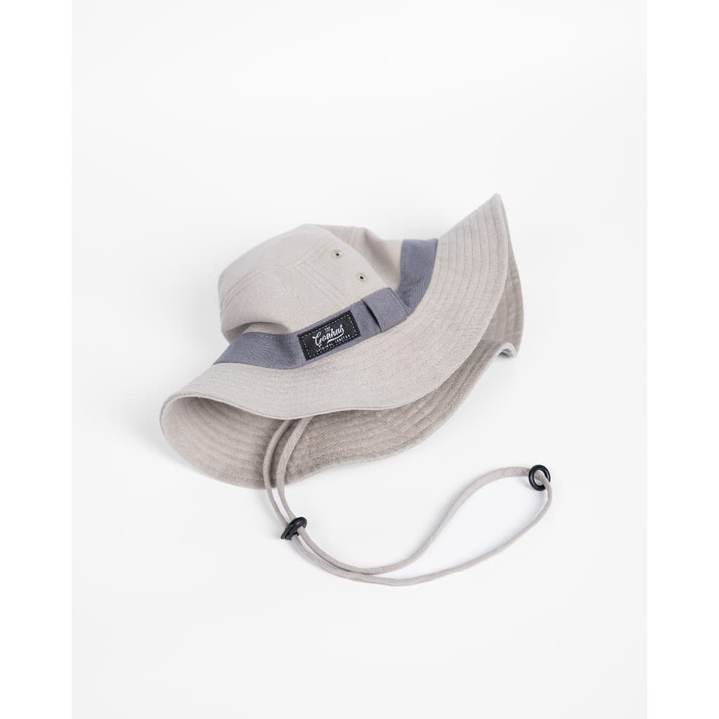 G002 Grey หมวกเดินป่า สไตล์สตรีทวินเทจ งานคอตตอนฟอกพิเศษ สีทูโทน เบา สวย ใส่สบาย รูปที่ 3