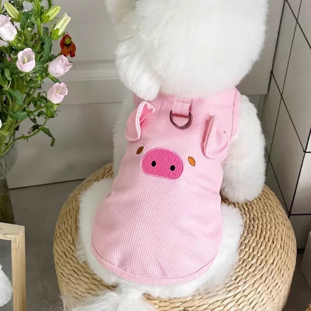 TUBI การ์ตูนสัตว์เลี้ยงสุนัขกระต่ายเสื้อผ้าชิวาวา Spitz Bichon ฤดูร้อน Breathable รูปที่ 7