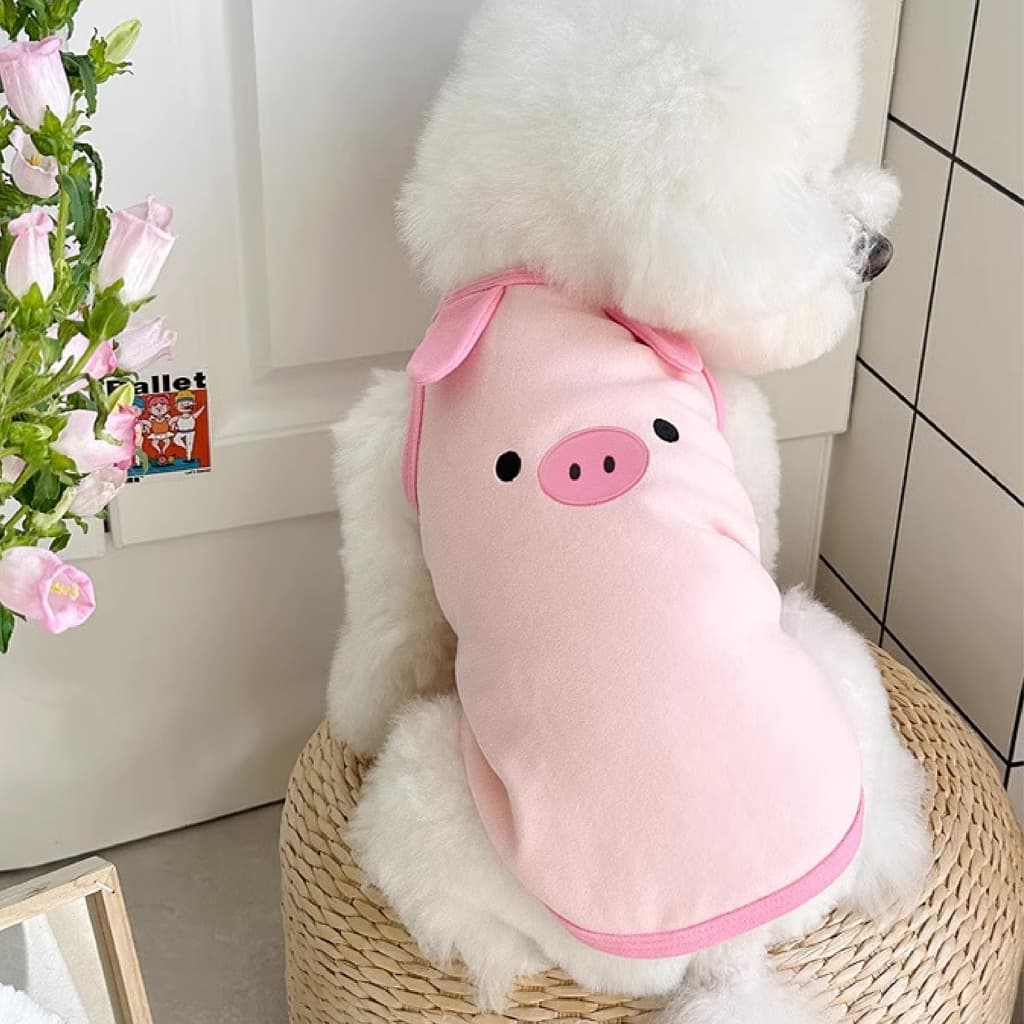 TUBI การ์ตูนสัตว์เลี้ยงสุนัขกระต่ายเสื้อผ้าชิวาวา Spitz Bichon ฤดูร้อน Breathable รูปที่ 6
