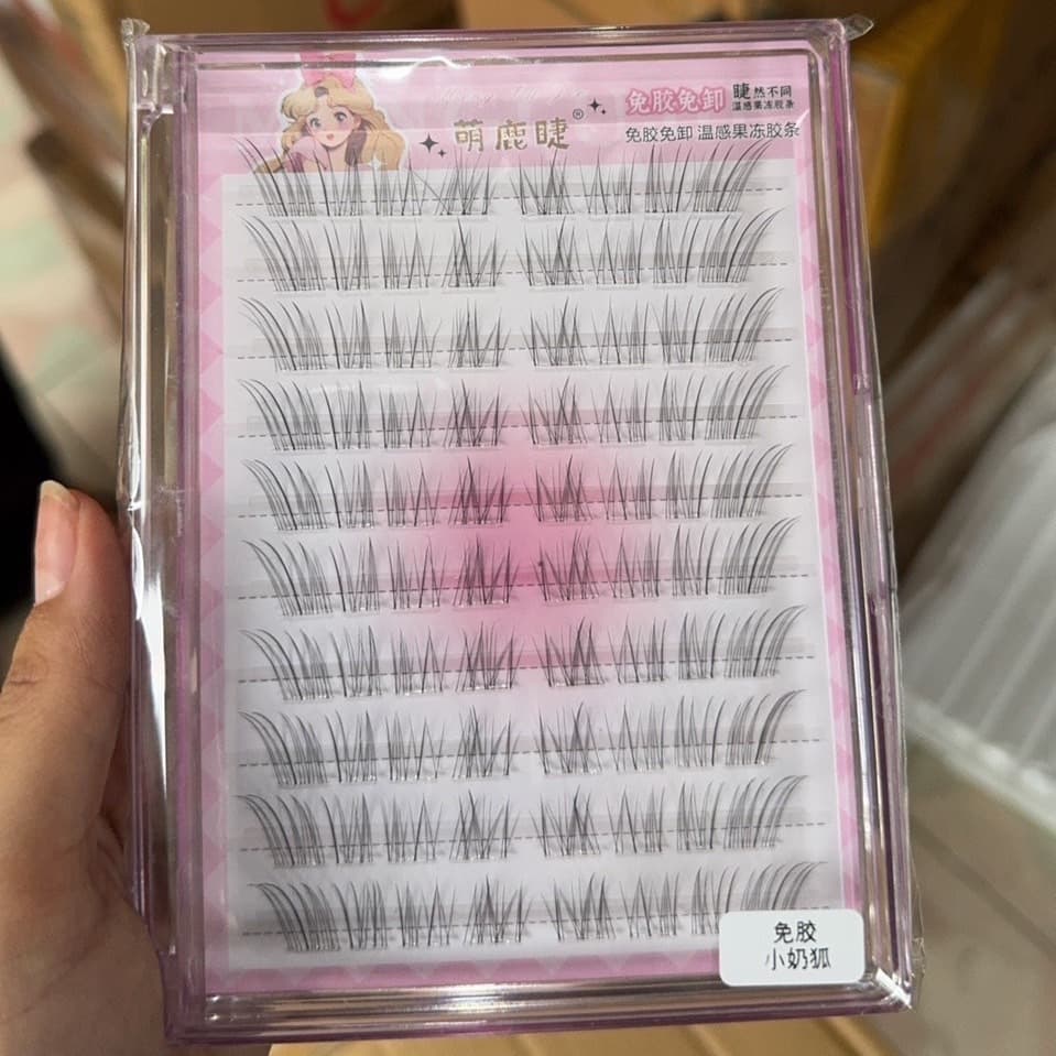 ขนตาปลอม รุ่น LI YIN ขนตาปลอมแบบช่อ ยาว 8-12mm มีแถบกาวในตัว กาวพรีเมี่ยม ติดแน่น เบาสบายตา คีบง่ายไม่เสียทรง ใช้ซ้ำได้ รูปที่ 9