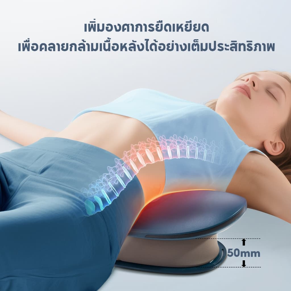 BOMIDI BM03 เครื่องนวดเอวและหลัง EMS เข็มขัดนวดไฟฟ้า พร้อมประคบร้อน 3 ระดับ 42-49°C ช่วยผ่อนคลายกล้ามเนื้อ รูปที่ 3