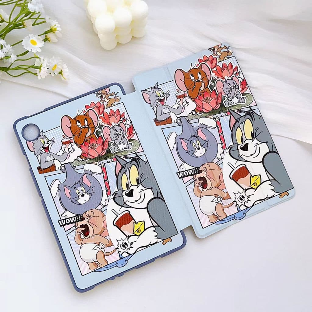 เคสฝาพับ เคส Samsung Galaxy Tab A9 A9+ A9PLUS a11+ a11plus S9 S9FE s10 s10fe s10lite มีช่องใส่ปากกา กันกระแทก รูปที่ 9