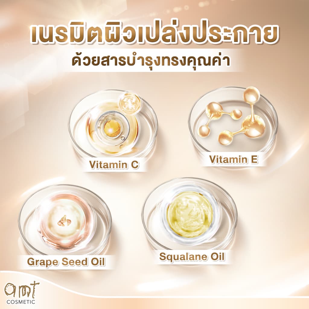 AMT Natural Glow Skincare Powder 6.5 g - แป้งฝุ่นคุมมัน มาพร้อมกับบำรุงและกันแดด SPF20 PA++ รูปที่ 5