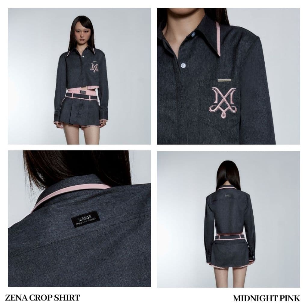 Merge Official - Zena Crop Shirt รูปที่ 3