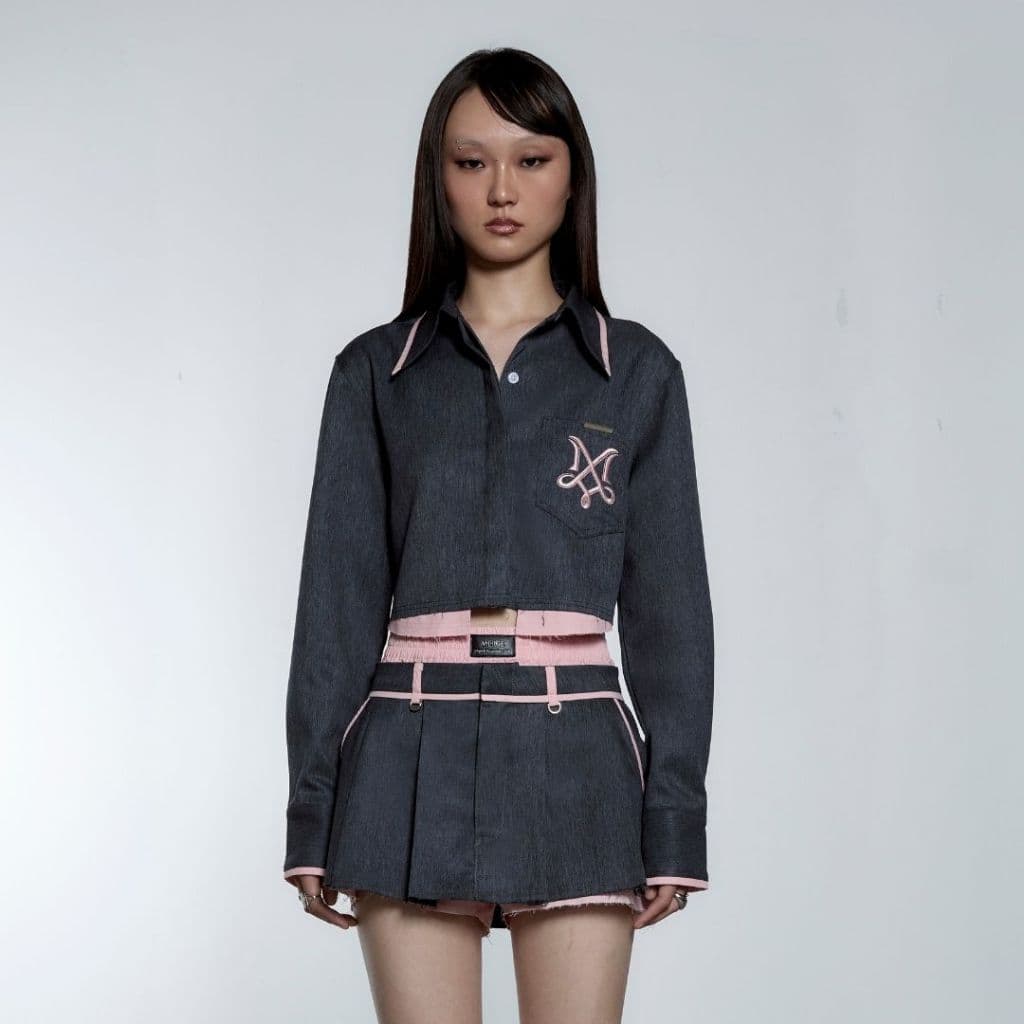 Merge Official - Zena Crop Shirt รูปที่ 6