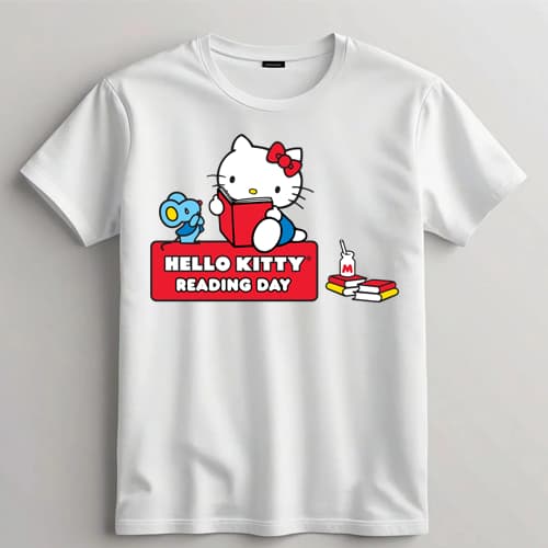 ตัวรีดติดเสื้อ Hello kitty set.2 ขนาด 10 CM แผ่นฟิมล์รีดร้อน อาร์มติดเสื้อ DIY คิตตี้ รูปที่ 3