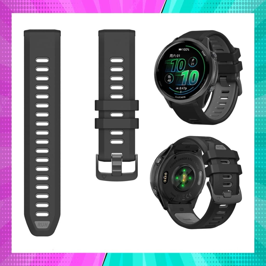 สาย Garmin Quick Fit 22 mm. ใช้สําหรับ Garmin รุ่น Forerunner 970/965/955/940/935 จัดส่งภายใน 24 hr. รูปที่ 2