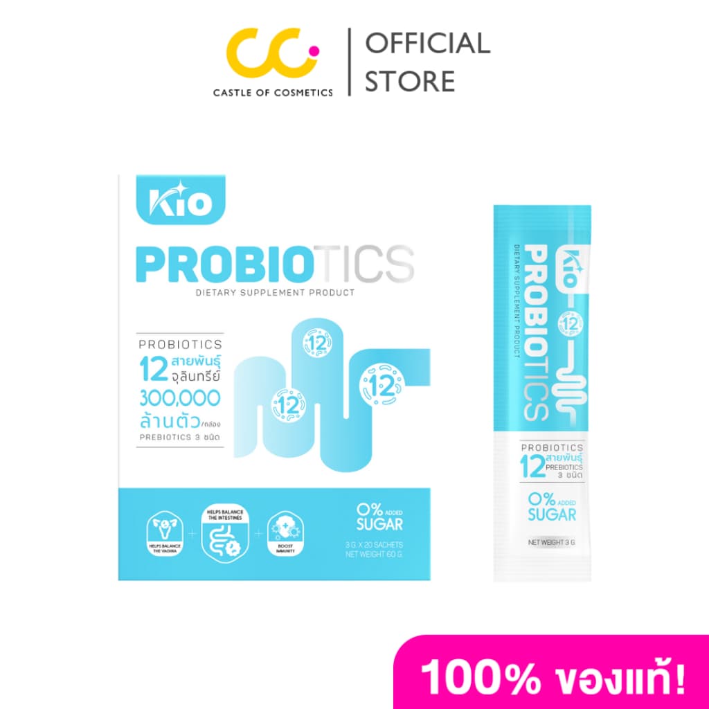 Kio Probiotic Dietary Supplement Product Pro+Prebiotic Synbiotic ผลิตภัณฑ์อาหารเสริม ซินไบโอติก รูปที่ 1
