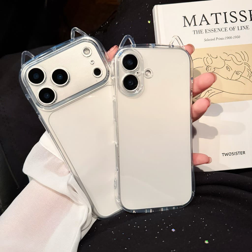 case 17promax เคสใสหูเเมว เคสนิ่ม สำหรับ ไอโฟน 17 pro max 17pro 17promax 17air for iphone17/pro/max รูปที่ 3