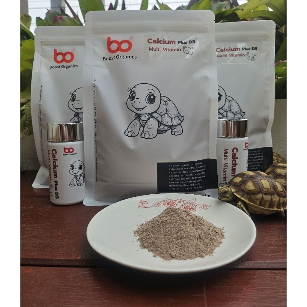 แคลเซี่ยมเต่าบก BoostOrganicsแคลเซียมพลัสD3+มัลติวิตามิน Calciumเต่า กระดองแข็งแรง กระดูกแข็งแรง สุขภาพดี 200 g รูปที่ 4