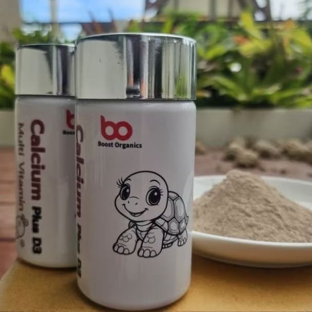 แคลเซี่ยมเต่าบก BoostOrganicsแคลเซียมพลัสD3+มัลติวิตามิน Calciumเต่า กระดองแข็งแรง กระดูกแข็งแรง สุขภาพดี 200 g รูปที่ 3