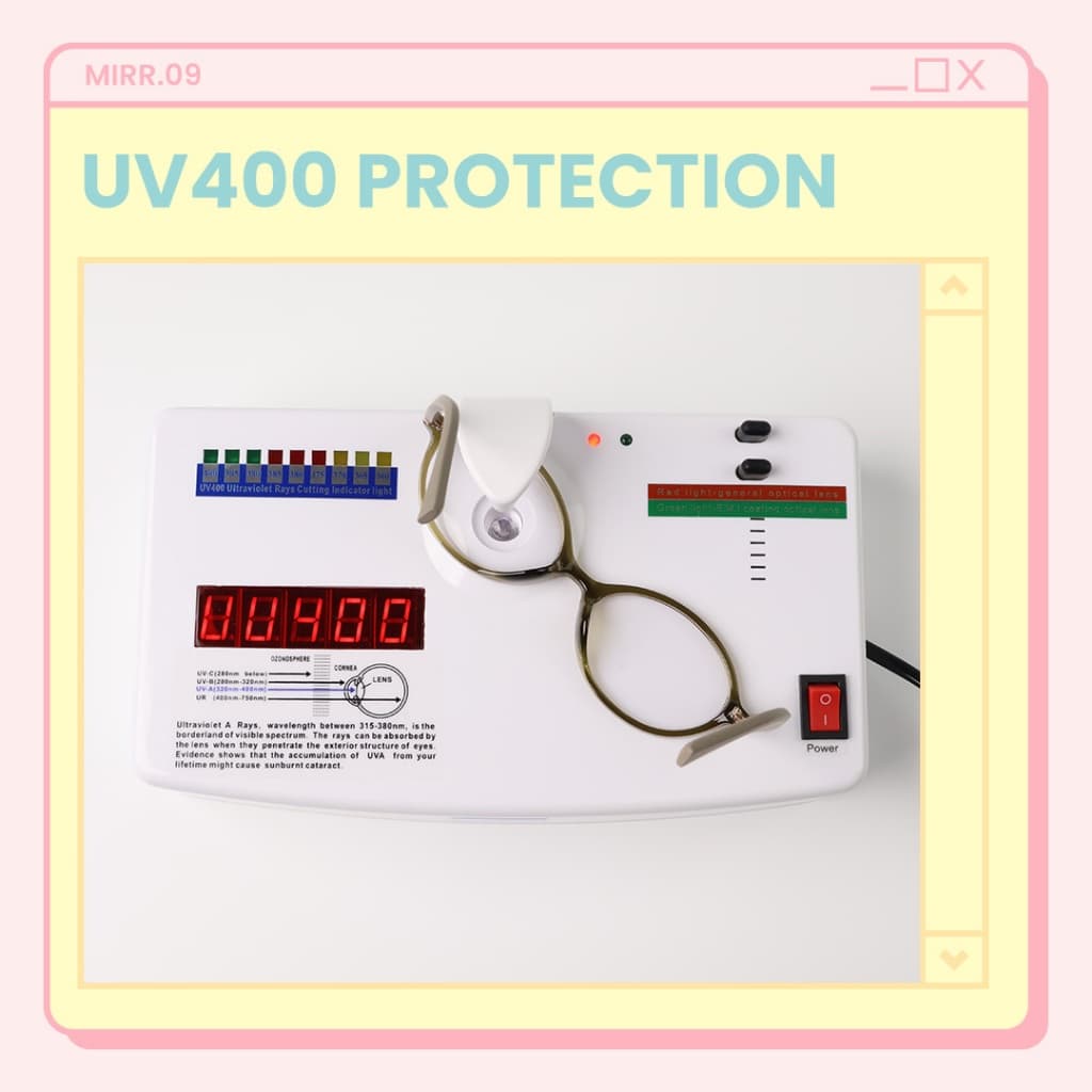 MIRR.09 Tiny Gaze แว่นตากรองแสงสีฟ้า ป้องกันแสง UV400 บริการเปลี่ยนแว่นฟรีถ้าใส่ไม่เข้ารูปหน้า รูปที่ 9